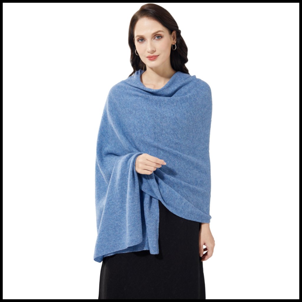 Luxury Cashmere Wrap Shawl Soft Knitted Pashmina Elegant Travel Essential